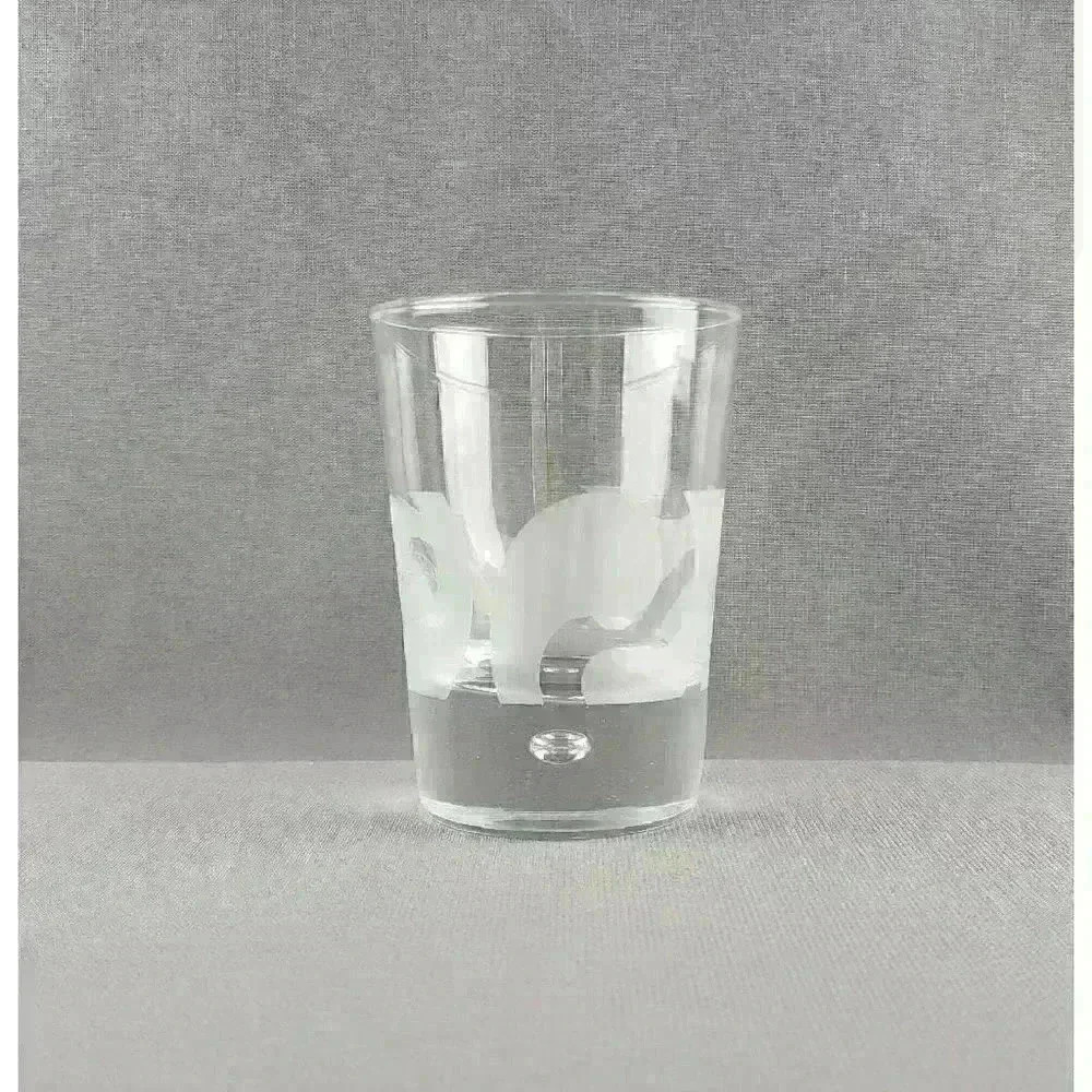 Bailey's On The Rocks Old Fashioned Drinking Glass Art Glass Controlled Bubble - Picture 4 of 6